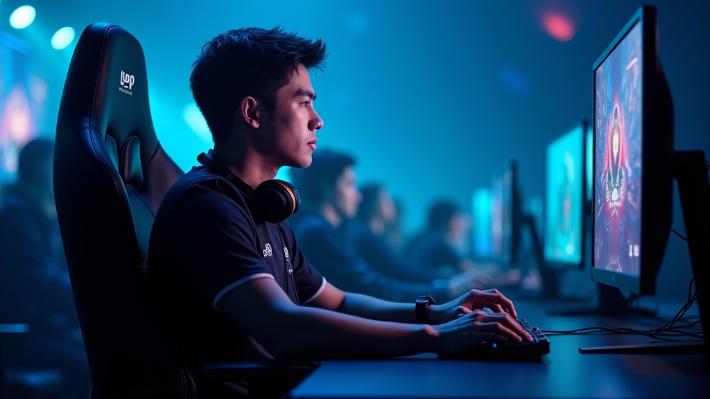 Canbizz et Double61 lors d'une session d'entraînement à la Karmine Corp, concentrés sur leurs écrans