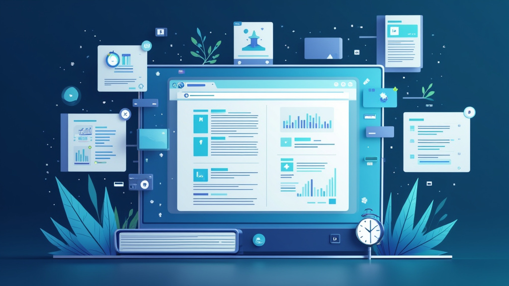 Une pile de documents scientifiques avec une main interagissant avec une interface IA