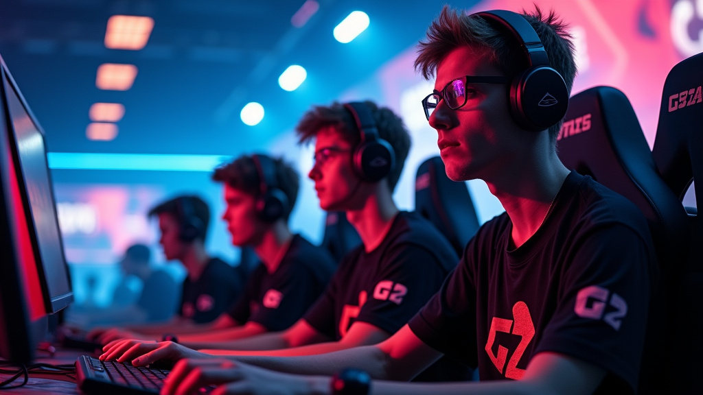 Équipe G2 Counter-Strike 2 en pleine action