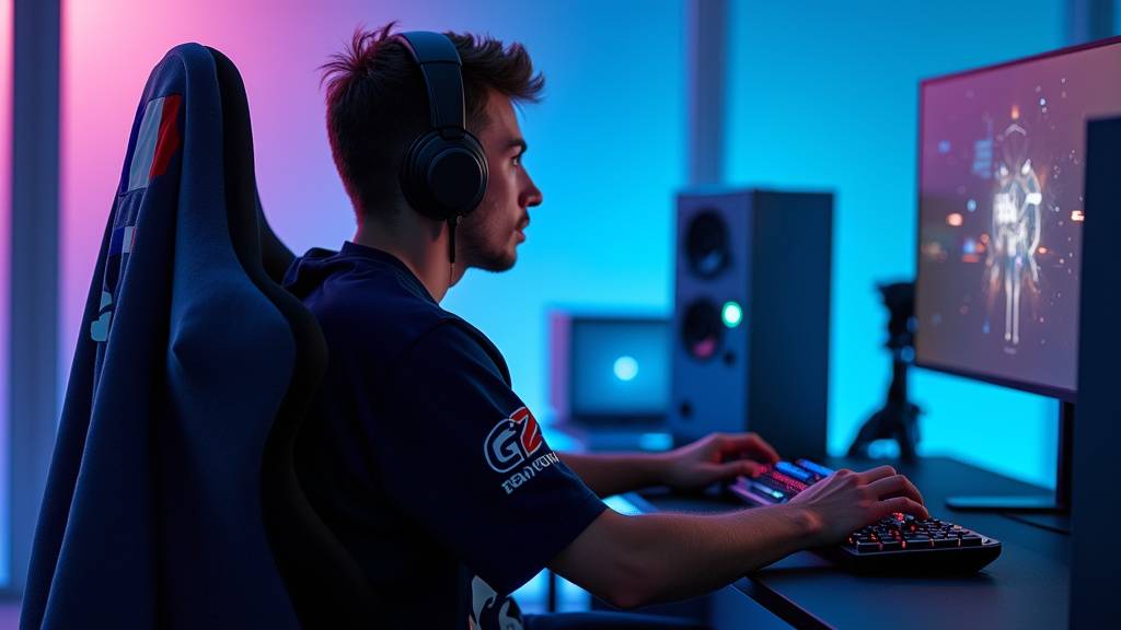 Double61 célébrant une victoire avec ses coéquipiers de la Karmine Corp