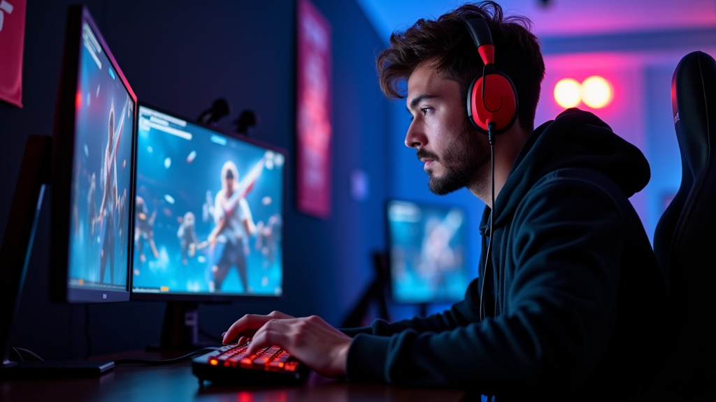 Portrait de Grégoire Bodin alias Un33d lors d'un événement esport