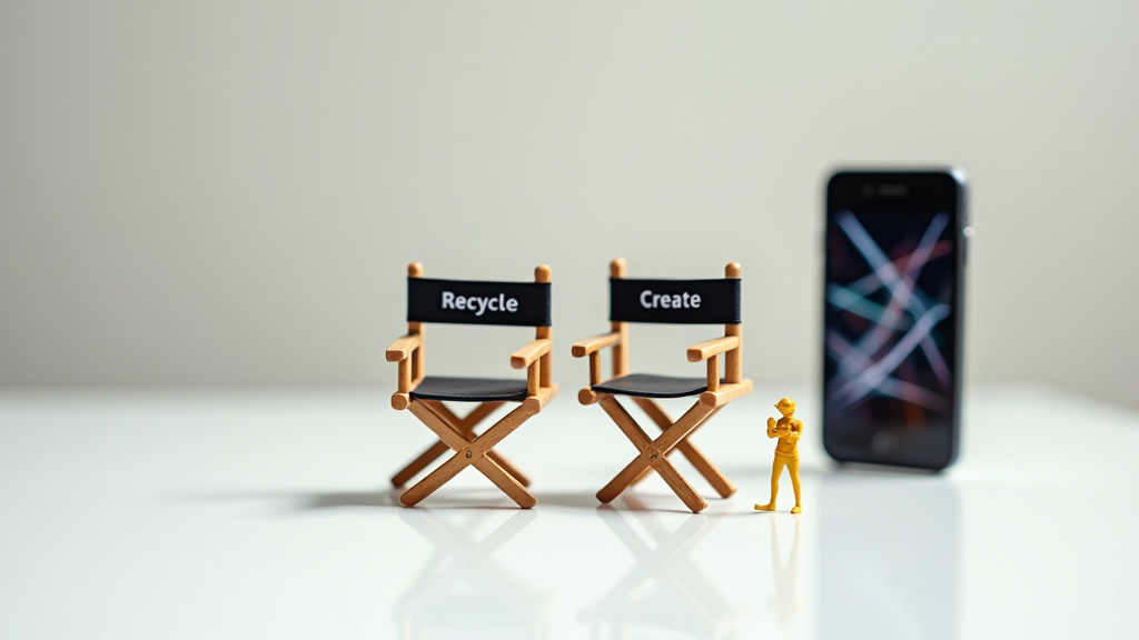 Exemple de vidéo UGC créée avec Vmake.ai montrant un avatar IA présentant un produit