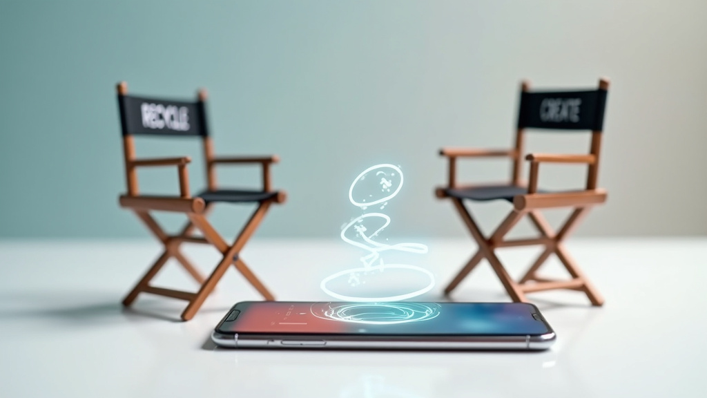 Interface des outils Vimake.ia et Vmake.ai sur un ordinateur portable
